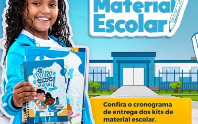 Entrega dos Kits – Material Escolar Confira o cronograma de entrega dos kits de material escolar!