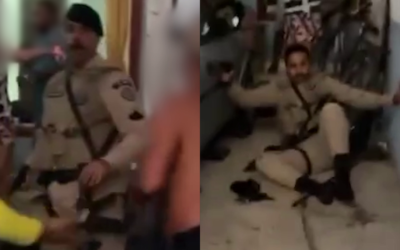 Homem “nocauteia” PM com caneca durante abordagem por som alto em Porto Seguro – Veja Vídeo