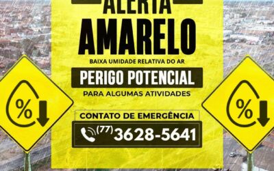 DEFESA CIVIL INFORMA ALERTA AMARELO PARA LUÍS EDUARDO MAGALHÃES ⚠️