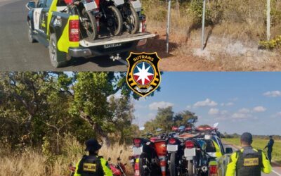 SECRETARIA DE SEGURANÇA E TRÂNSITO, POR MEIO DA SUTRANS, COM APOIO DA GCM, REMOVE MOTOCICLETAS NA ZONA RURAL POR DIREÇÃO PERIGOSA