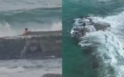 Homem desaparece após ser arrastado por onda na Praia de Jauá, no litoral norte da Bahia – veja Vídeo