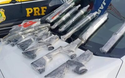 PRF apreende sete fuzis escondidos em carro com destino a Porto Seguro