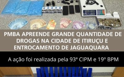 Polícia Militar apreende drogas, armas e prende dois homens em Itiruçu durante Operação Sentinelas do Frio